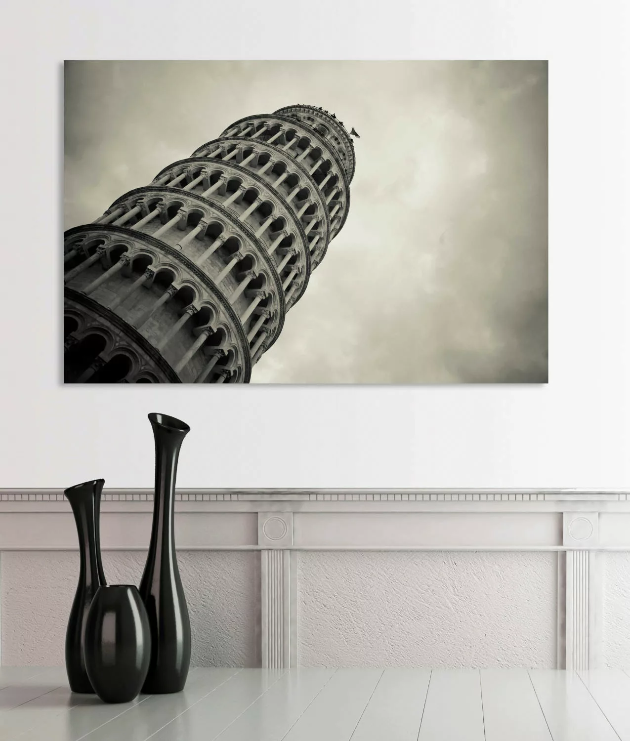 queence Acrylglasbild "Der schiefe Turm von" günstig online kaufen
