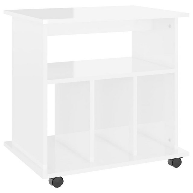 vidaXL Aktenschrank Rollschrank Hochglanz-Weiß 60x45x60 cm Spanplatte günstig online kaufen