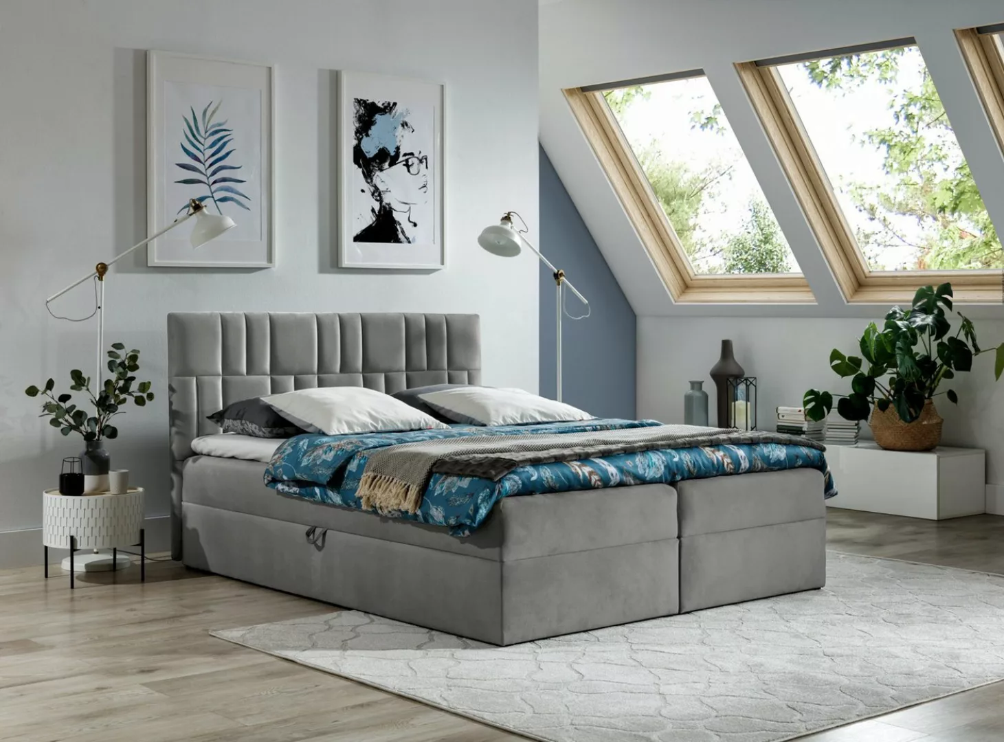 99rooms Boxspringbett Forello (Schlafzimmerbett, Bett), Design günstig online kaufen