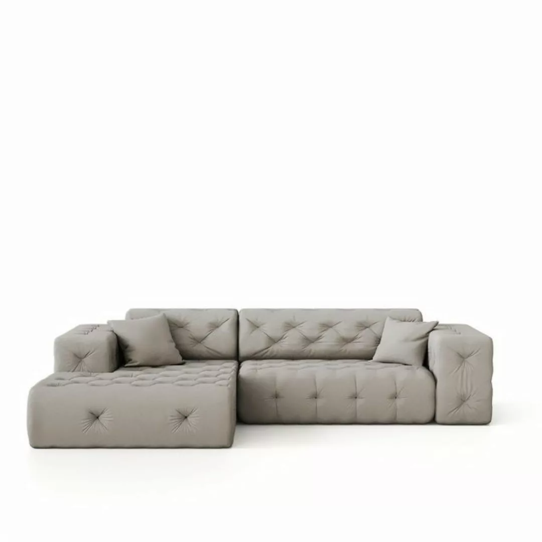 Fun Möbel Ecksofa Ecksofa Designersofa CHANTAL in Stoff Opera Velvet, Ottom günstig online kaufen