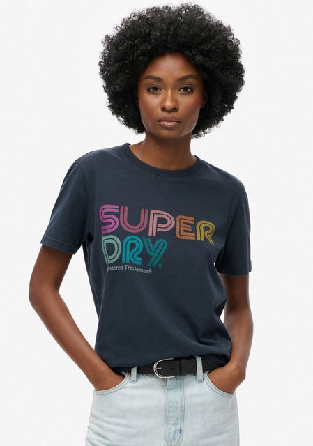 Superdry Kurzarmshirt RAINBOW LOGO RELAXED T SHIRT günstig online kaufen