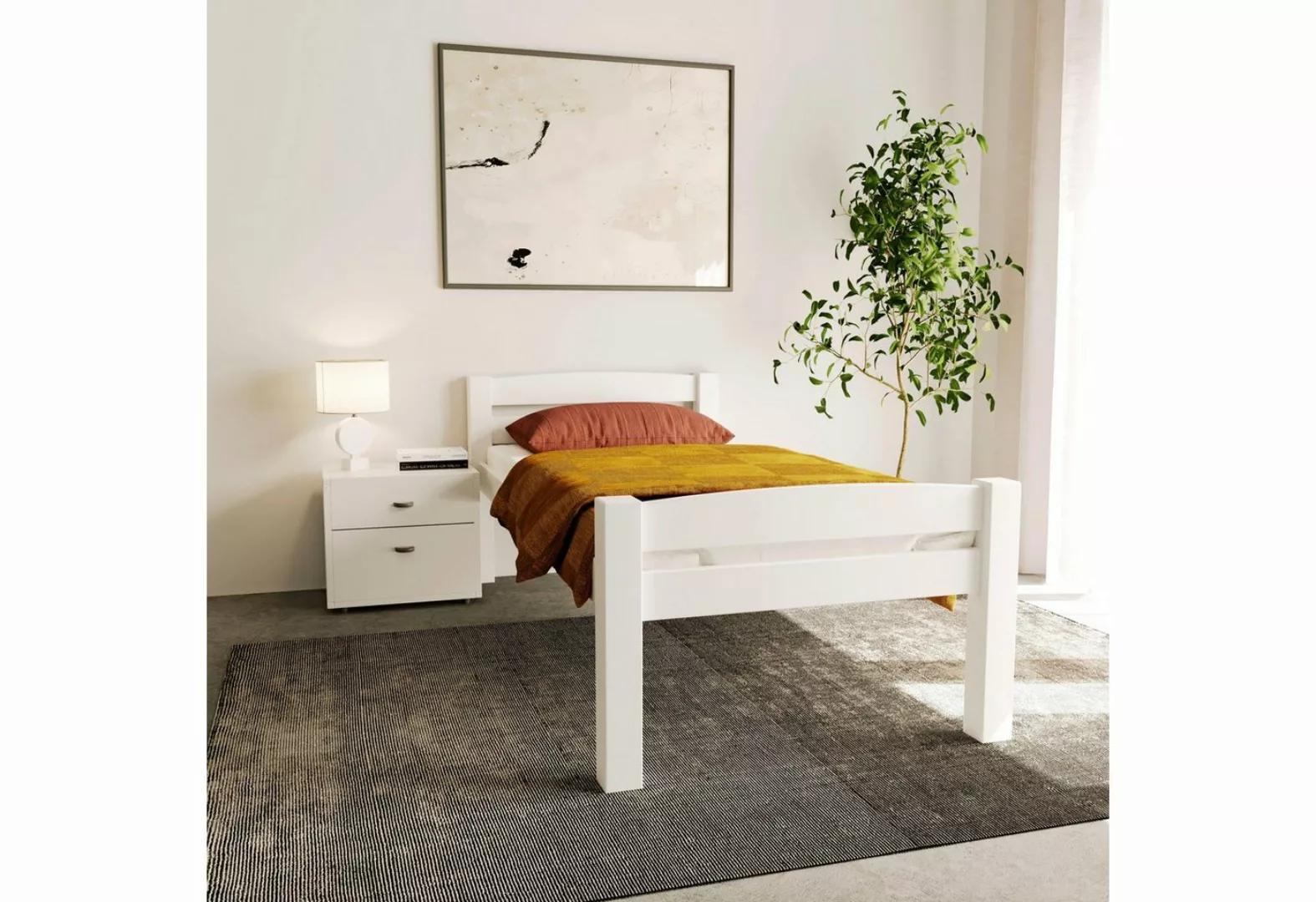 Home affaire Einzelbett ""OFI", Jugendbett, Skandinavisches Design, zeitlos günstig online kaufen