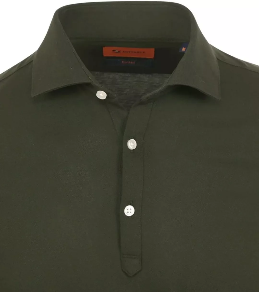 Suitable Camicia Poloshirt Dunkelgrün - Größe M günstig online kaufen