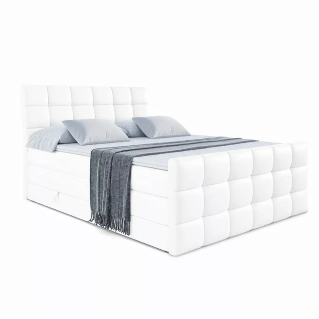 ALTDECOR Boxspringbett BRUGO-Z KING (Multipocket-Matratze H4 und H3 Matratz günstig online kaufen