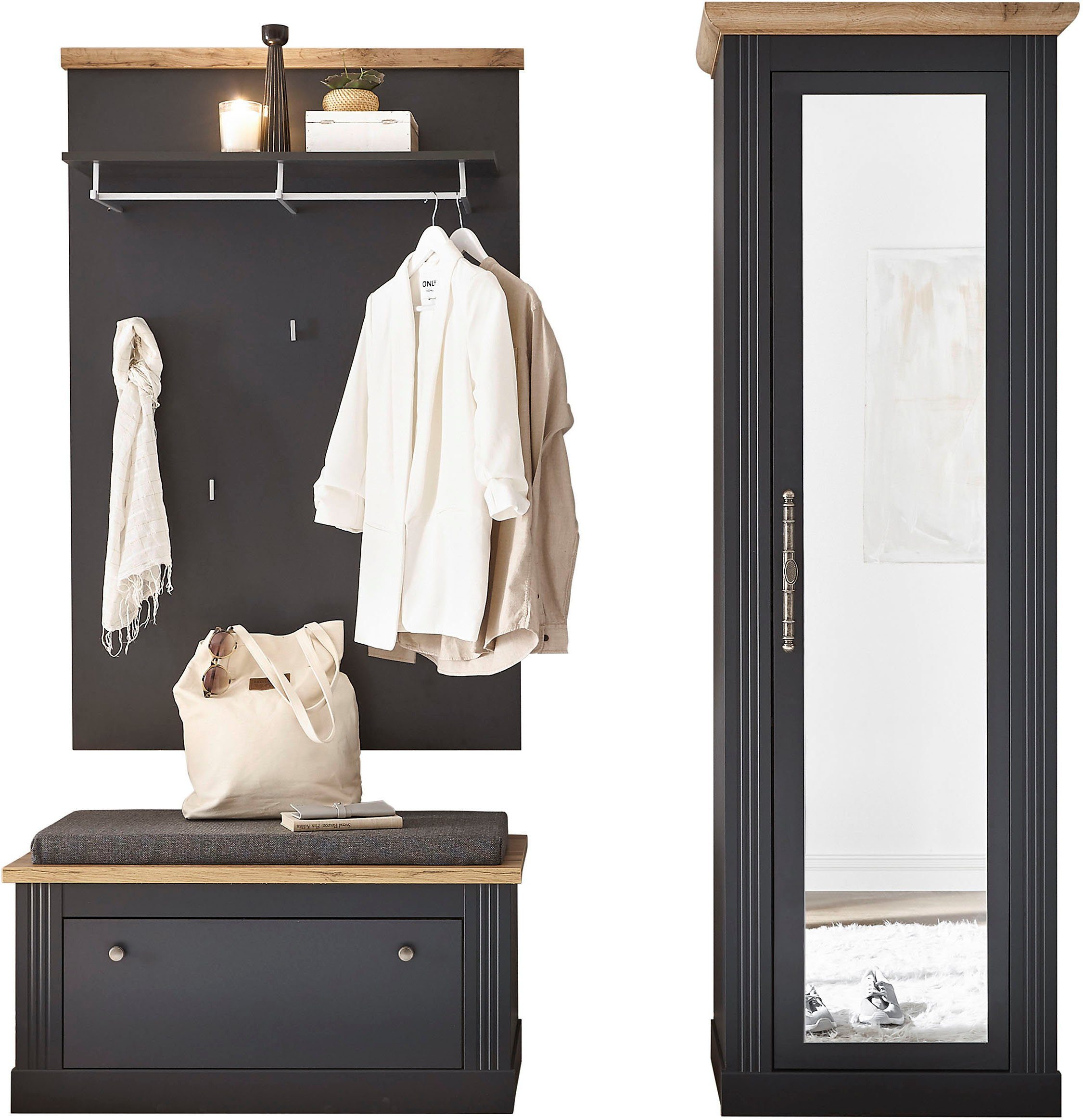 Home affaire Garderoben-Set "WESTMINSTER BESTSELLER", (3 St., Schuhbank, Wa günstig online kaufen