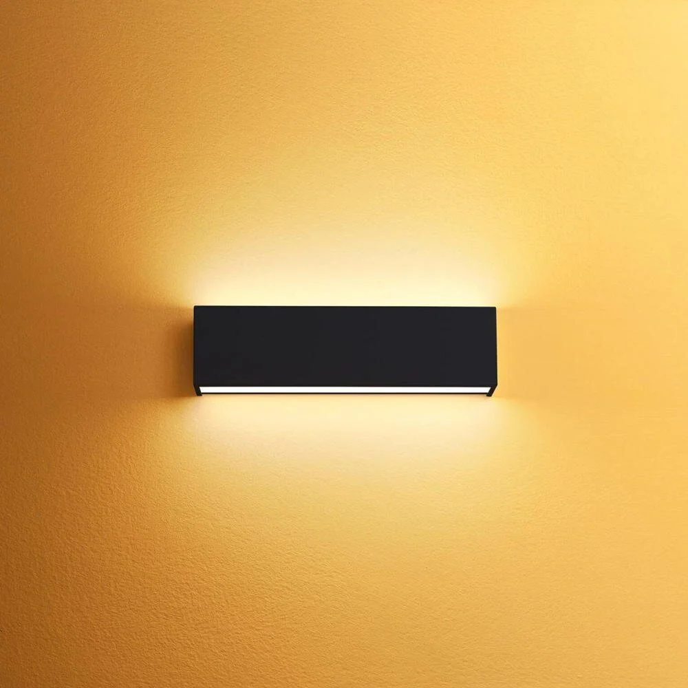 LED Wandleuchte Box W2 in Schwarz 2x 9,5W 2370lm günstig online kaufen