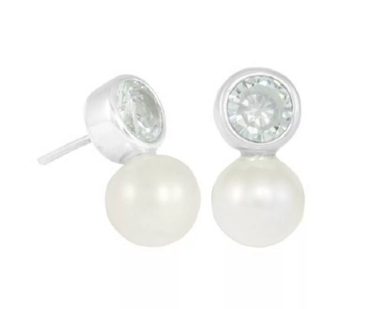 Silber Ohrringe Funkelnde Perle Fair-trade Und Handmade günstig online kaufen