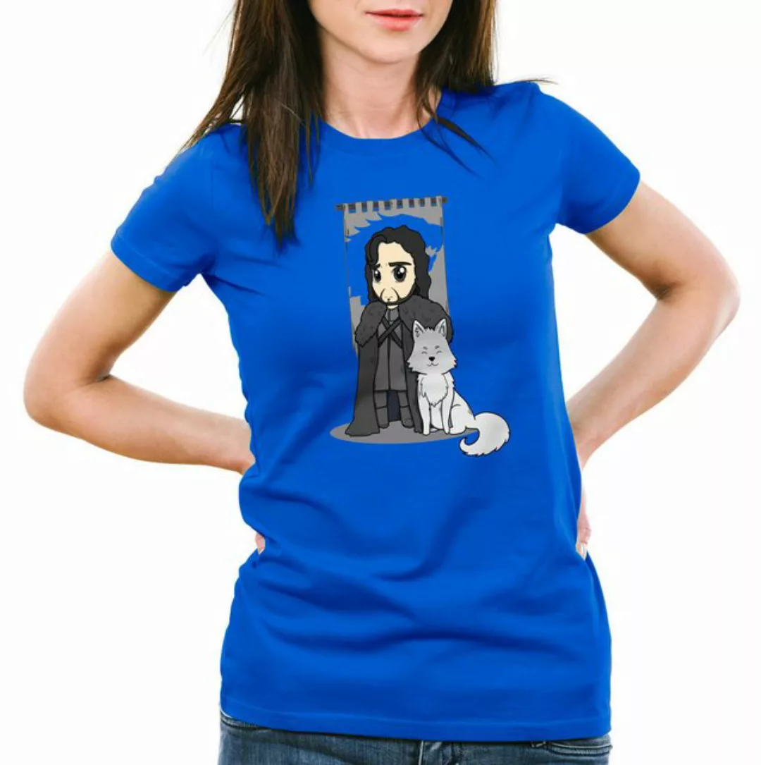 style3 T-Shirt Jon Schnee chibi snow der nachtwache game of thrones günstig online kaufen