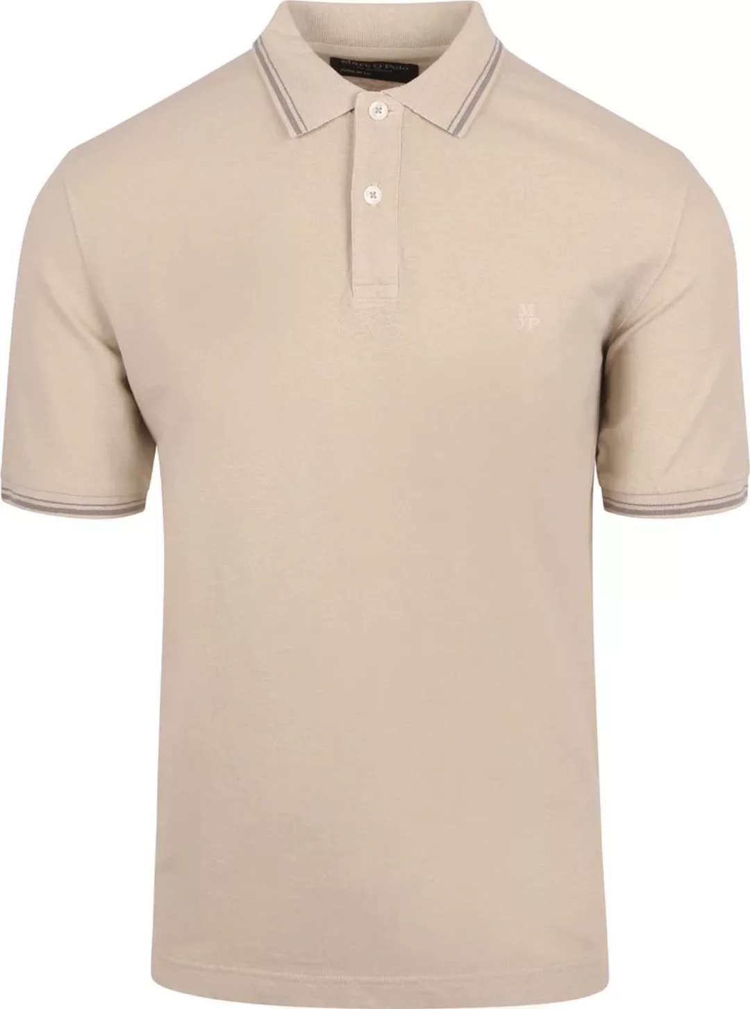 Marc O'Polo Poloshirt Solid Overdye Ecru - Größe M günstig online kaufen