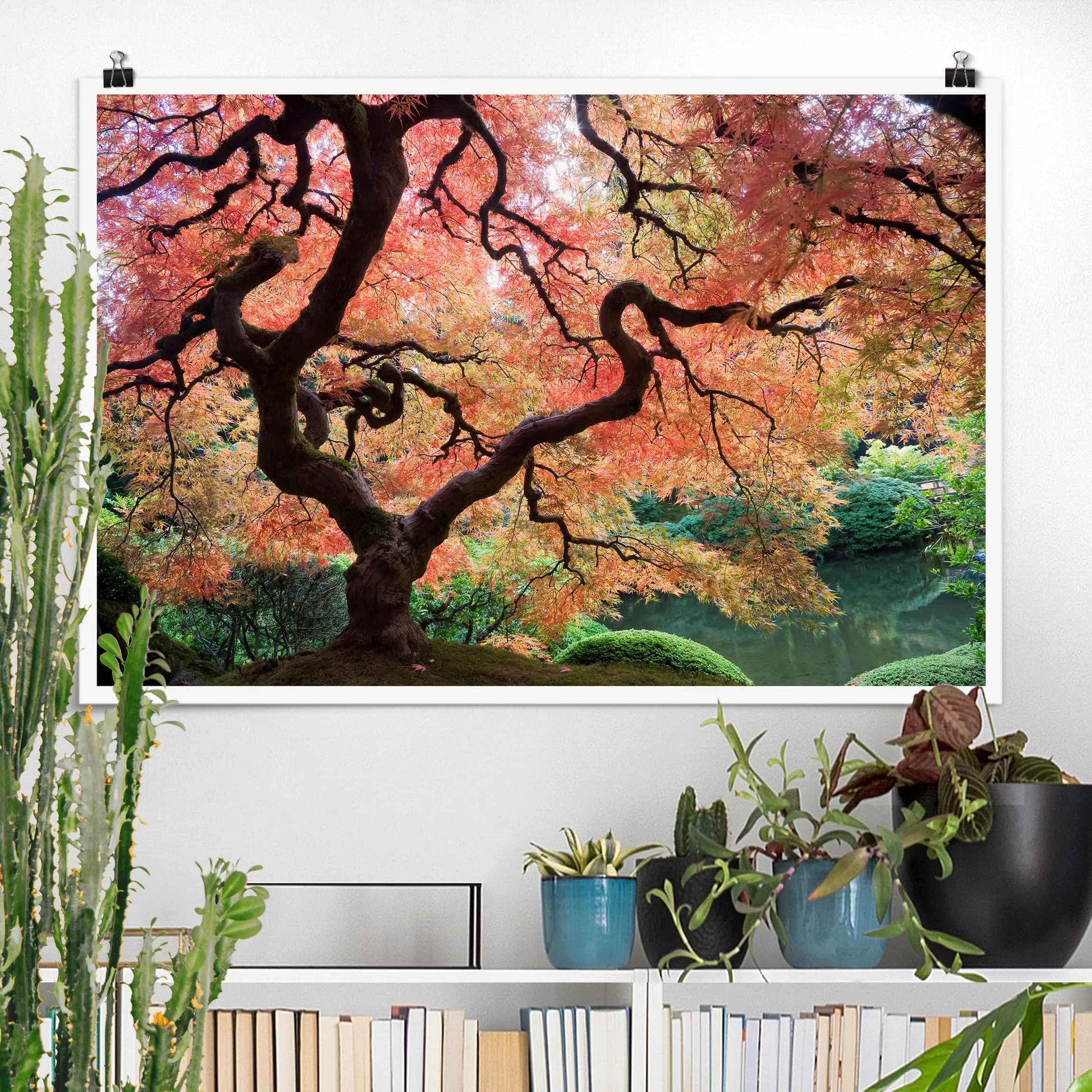 Poster Natur & Landschaft - Querformat Japanischer Garten günstig online kaufen