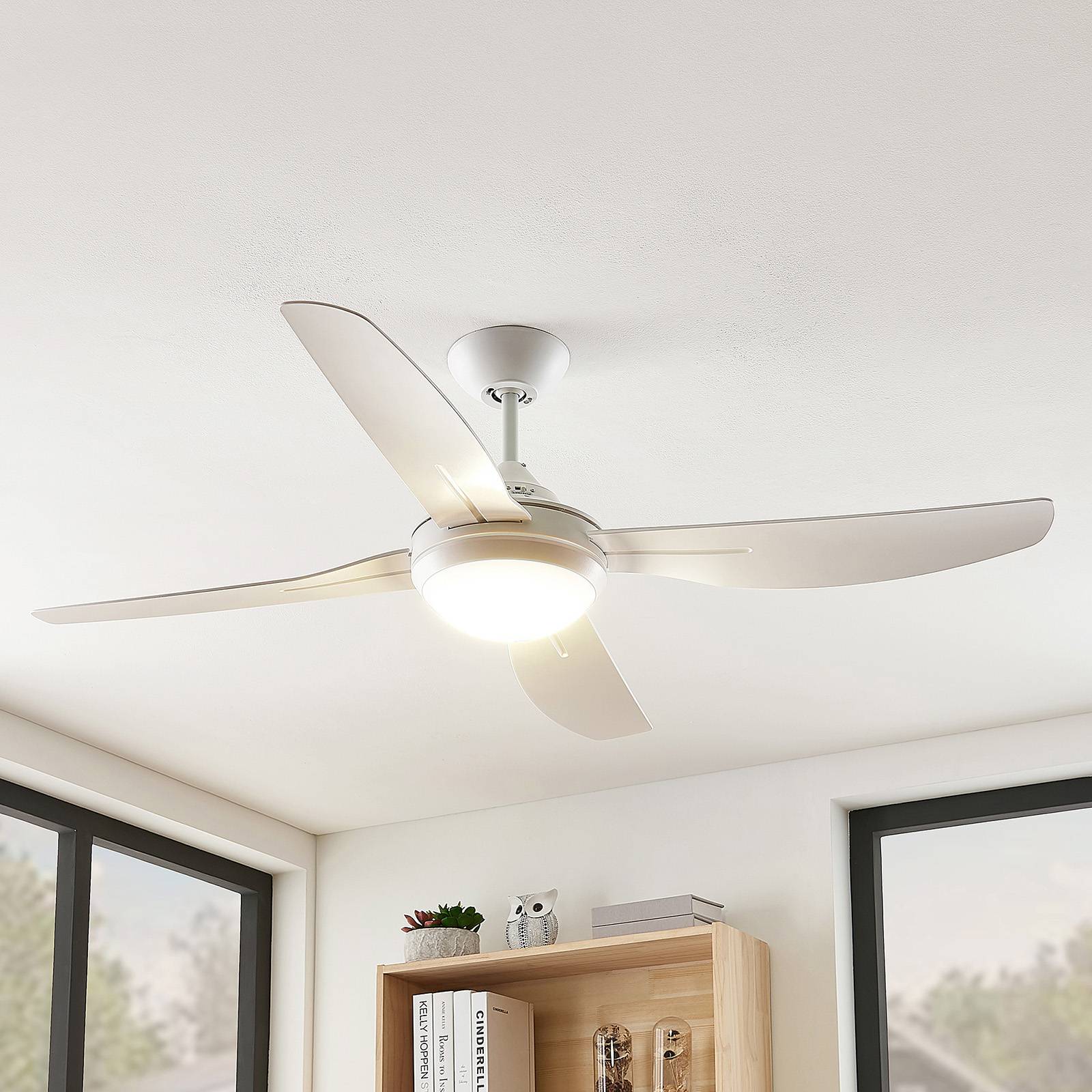 Starluna Inja LED-Ventilator 4 Flügel weiß günstig online kaufen