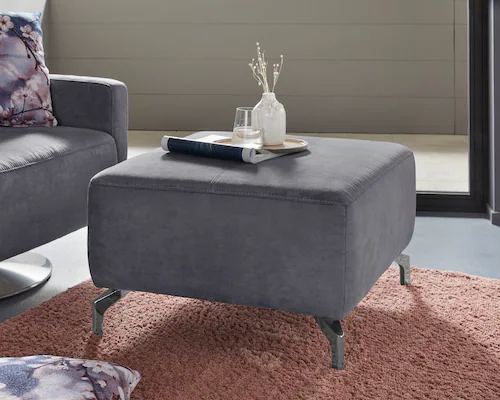 sit&more Hocker "Gizeh", Fußhöhe 12 cm, wahlweise in 2 unterschiedlichen Fu günstig online kaufen