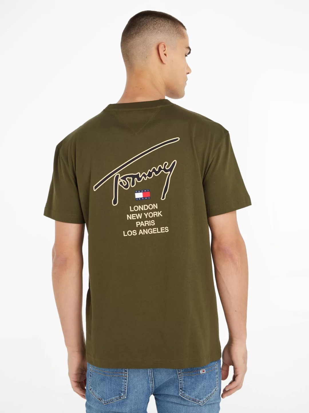 Tommy Jeans T-Shirt TJM CLSC GOLD SIGNATURE BACK TEE günstig online kaufen