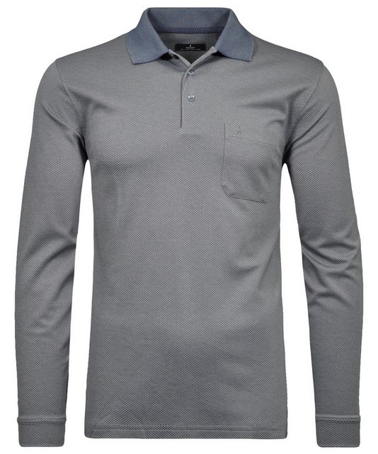 RAGMAN Langarm-Poloshirt Polo LS fish net günstig online kaufen