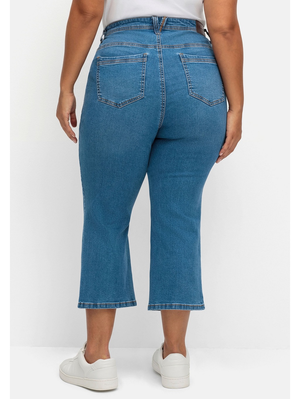 Sheego Bootcut-Jeans "Große Größen", in 7/8-Länge, Curvy-Schnitt VERENA günstig online kaufen