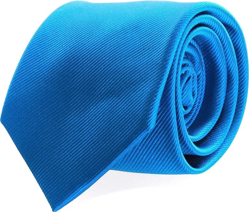 Krawatte Seide Ozeanblau Uni F32 - günstig online kaufen