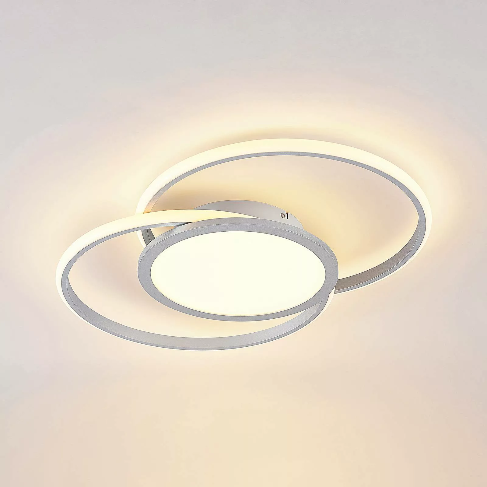 Lucande Senne LED-Deckenlampe, Ringe günstig online kaufen