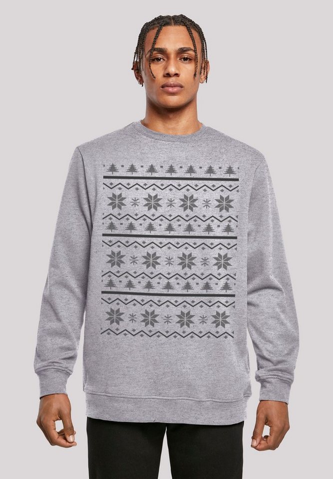 F4NT4STIC Kapuzenpullover Scandinavian Muster Weihnachten Print günstig online kaufen