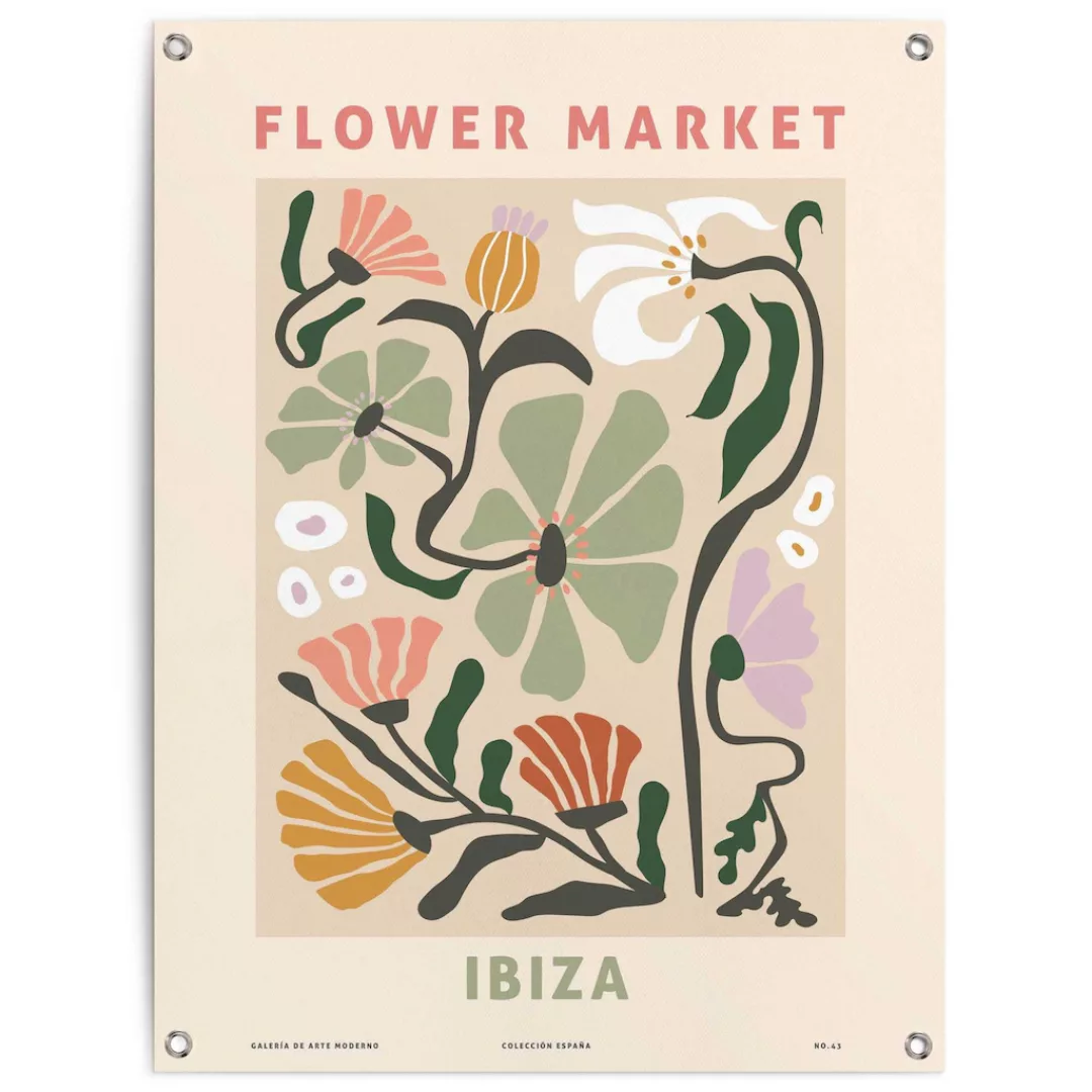 Reinders Poster "Flower Market", Outdoor für Garten oder Balkon günstig online kaufen