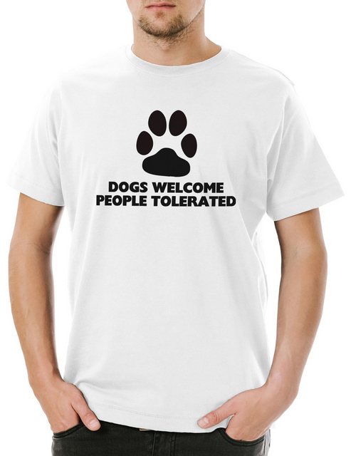 Urban Backwoods Print-Shirt Dogs Welcome People Tolerated Herren T-Shirt Hu günstig online kaufen