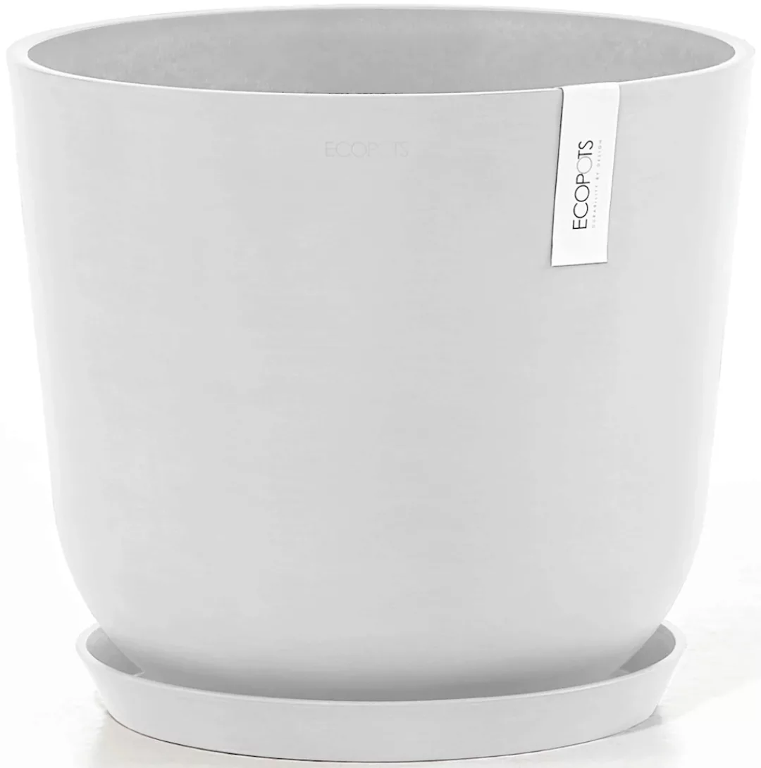 ECOPOTS Blumentopf "Oslo 35 + Wassersystem Weiß" günstig online kaufen