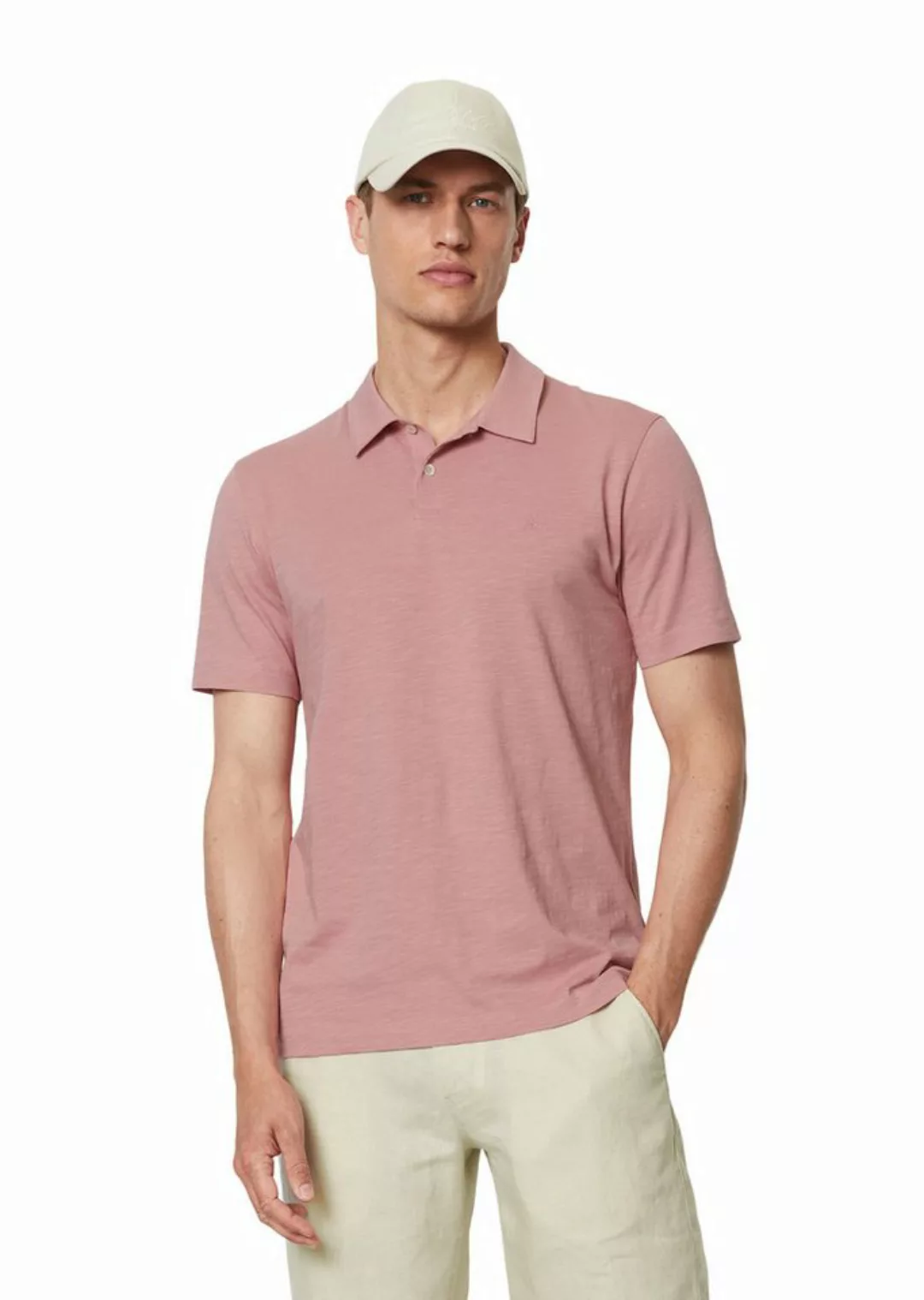 Marc O'Polo Poloshirt mit lebendiger, bewegter Oberfläche günstig online kaufen