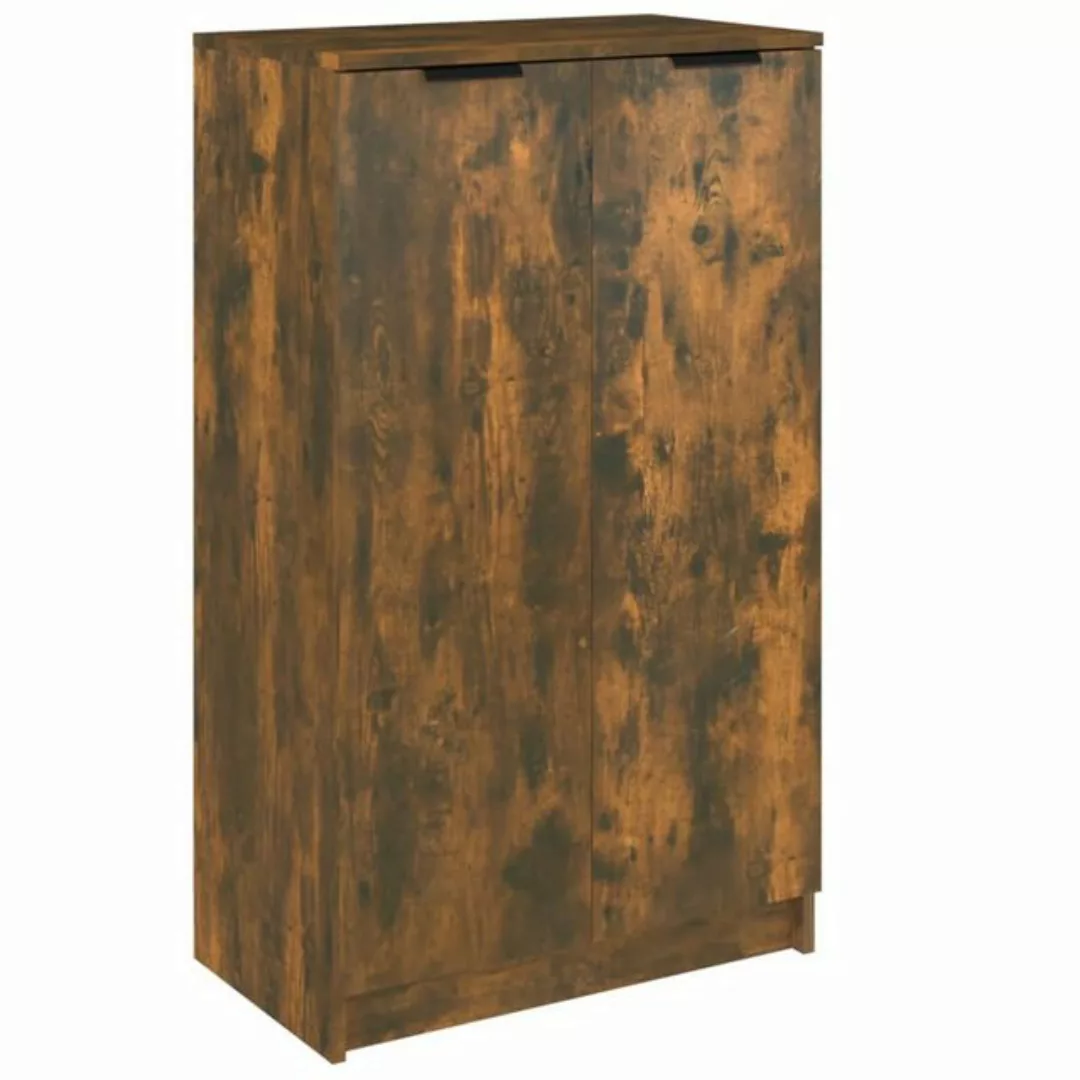 furnicato Schuhschrank Räuchereiche 59x35x100 cm Holzwerkstoff günstig online kaufen