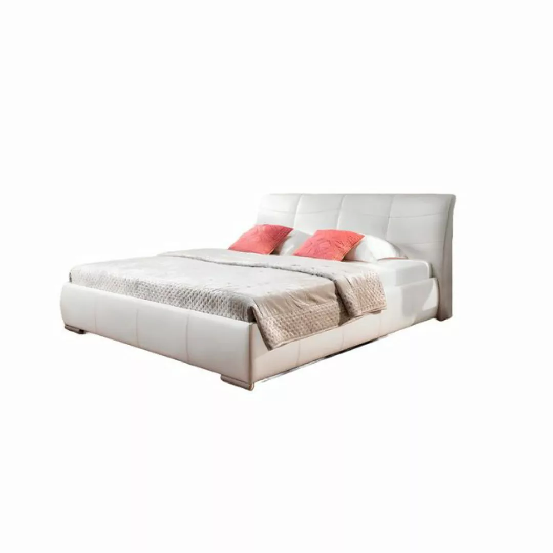 Xlmoebel Bett Luxuriöses Doppelbett mit Polsterung aus Leder und Textil, (B günstig online kaufen