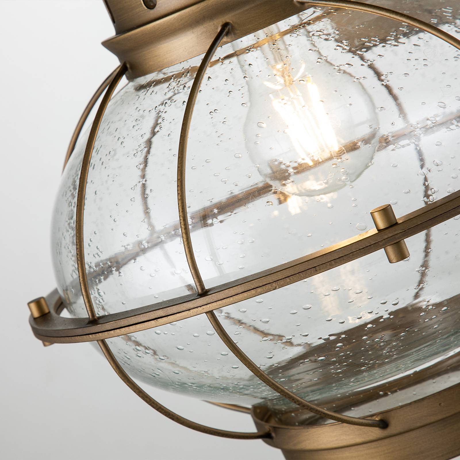 Außen-Wandlampe Bridgeton messing Ø 28 cm günstig online kaufen