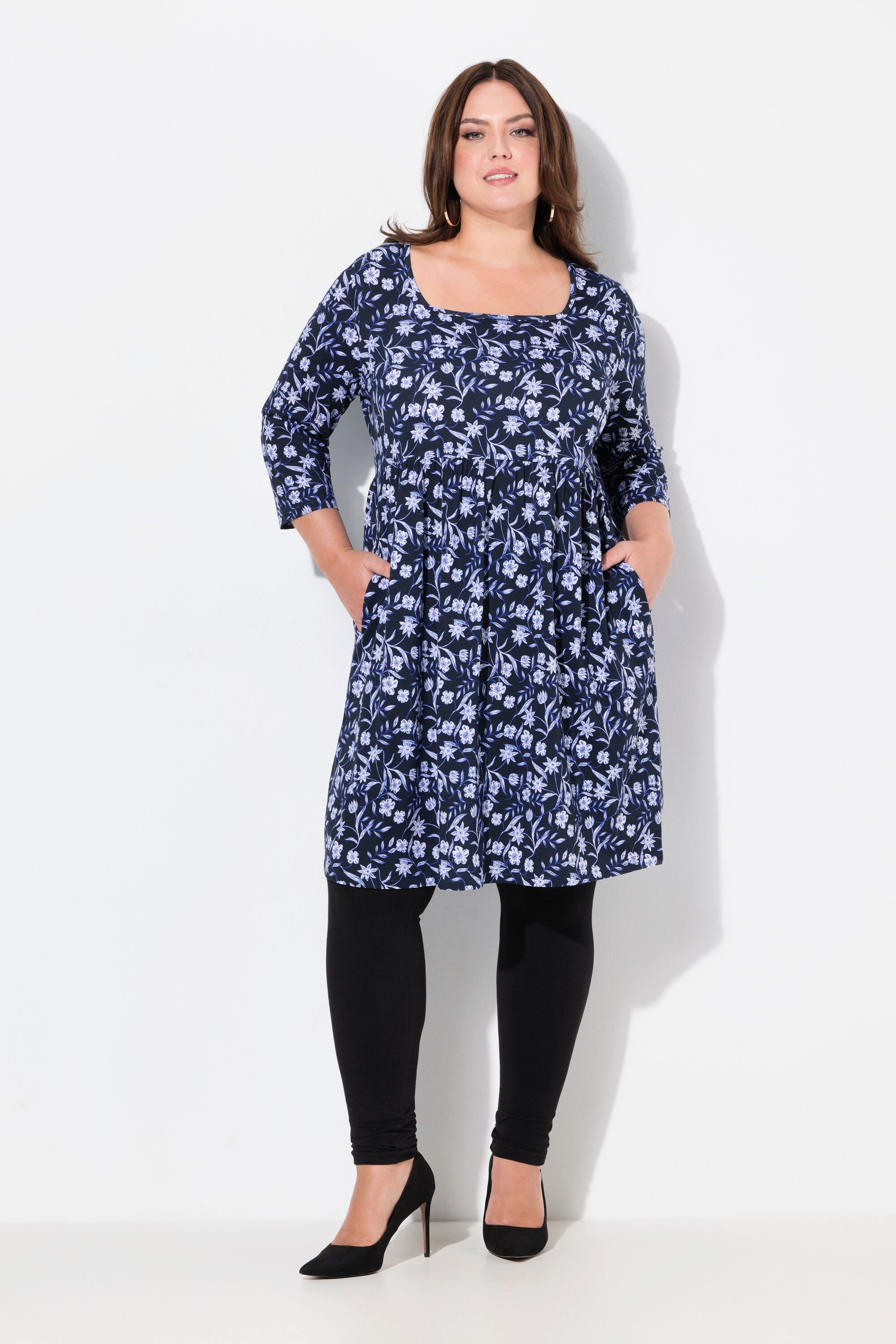 Ulla Popken Longshirt Longshirt Paisley A-Linie günstig online kaufen