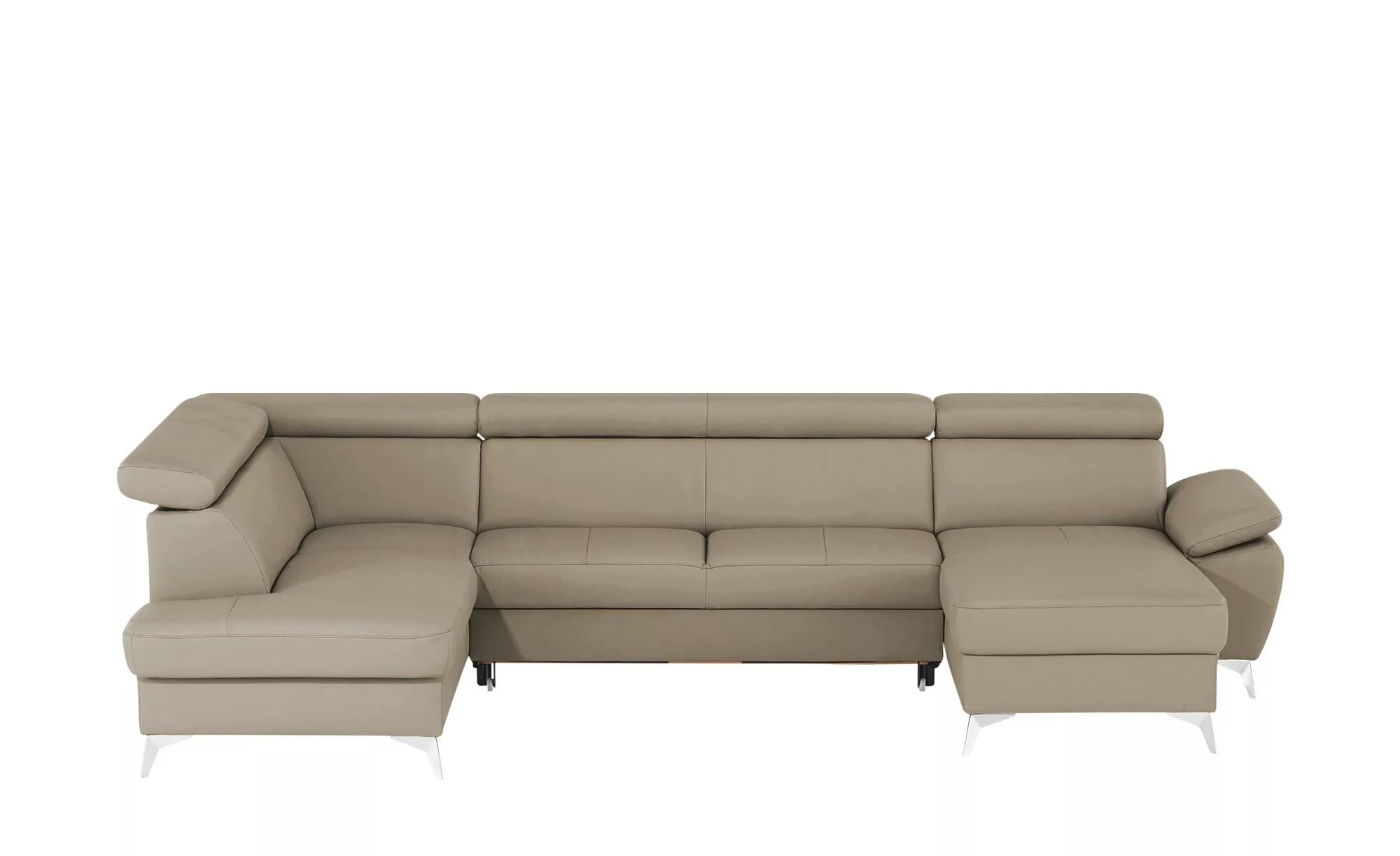 uno Wohnlandschaft  Apollo - grau - Polstermöbel > Sofas > Ledersofas - Möb günstig online kaufen