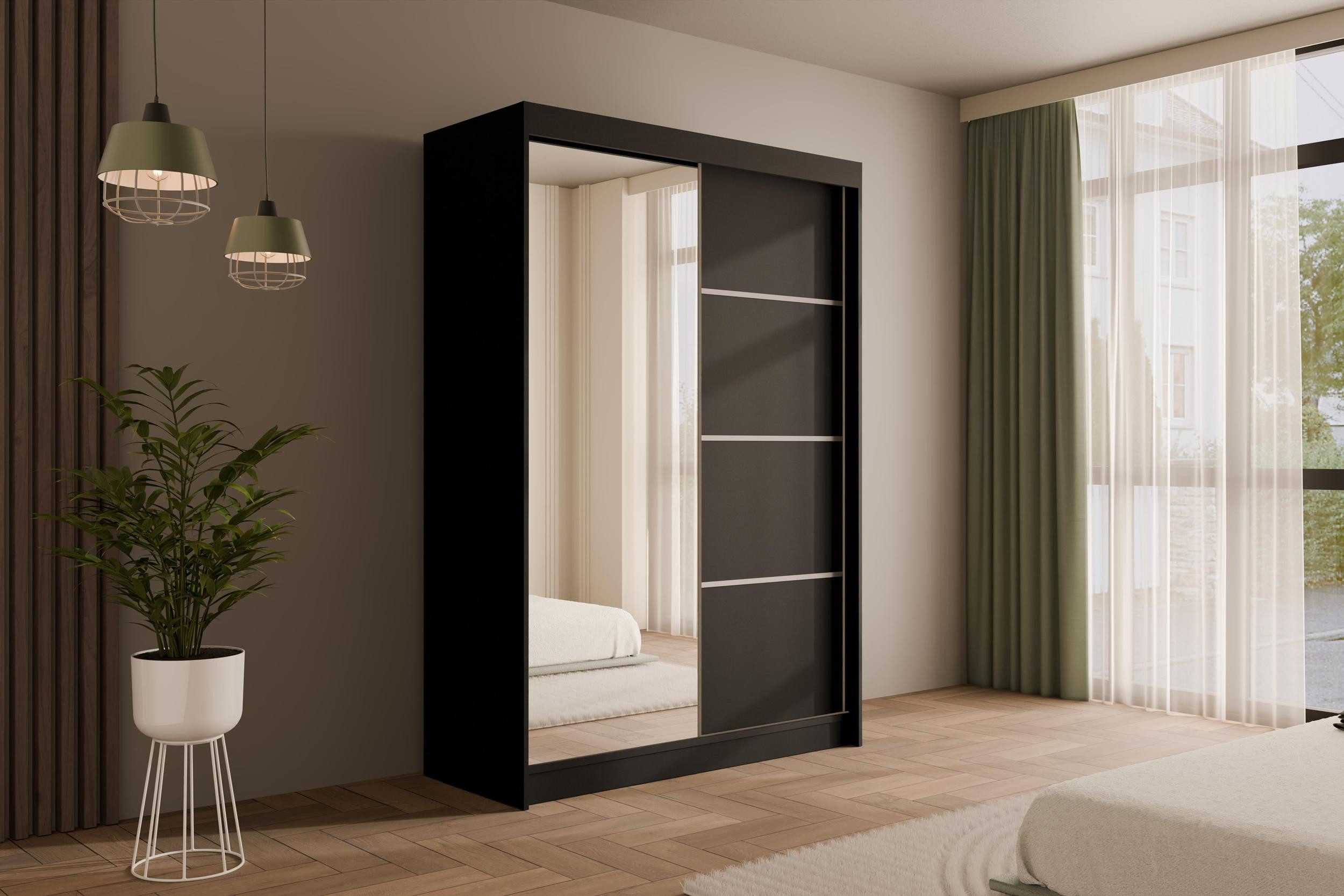ALTDECOR Schiebetürenschrank PAOKI (Kleiderschrank Garderobenschrank mit günstig online kaufen