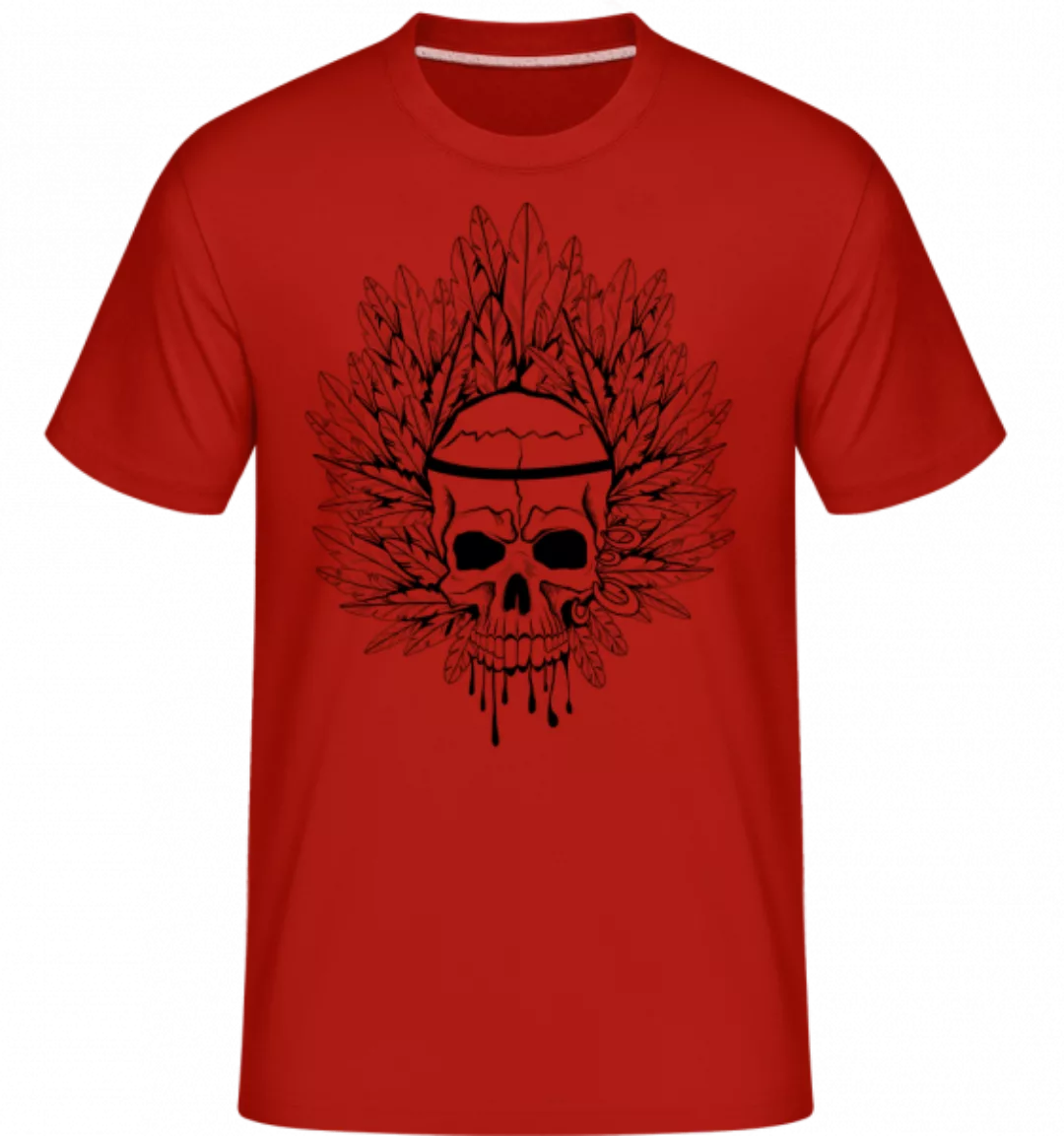Totenkopf Indianer Tattoo · Shirtinator Männer T-Shirt günstig online kaufen
