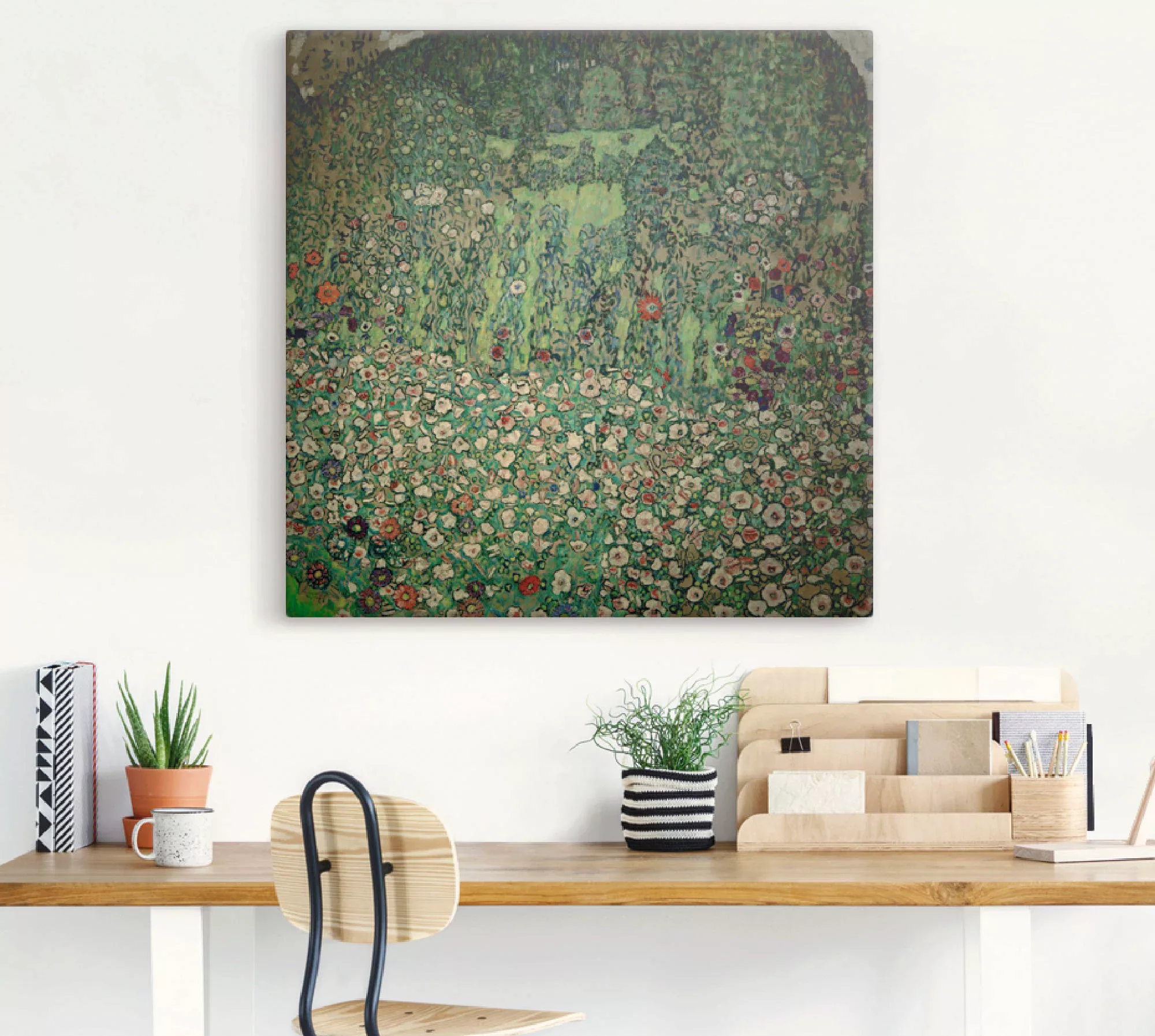 Artland Wandbild "Gartenlandschaft mit Bergkuppe (Gartenlandschaft)", Garte günstig online kaufen