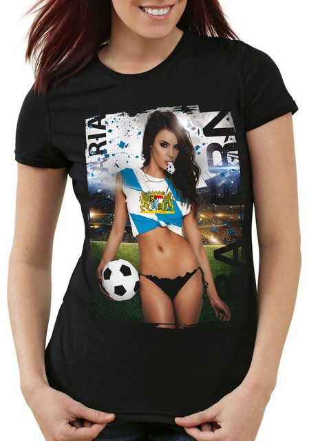 style3 T-Shirt Bayern Fussball Girl München Oktoberfest WM 2026 Fan günstig online kaufen