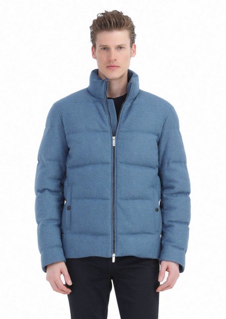 RAMSEY Winterjacke Blaue Webmantel günstig online kaufen