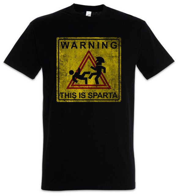 Urban Backwoods Print-Shirt Warning This Is Sparta Sign Herren T-Shirt Das günstig online kaufen