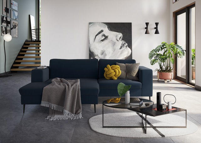 DOMO collection Ecksofa »Modica kompakt und elegant, Breite 244, L-Form«, m günstig online kaufen
