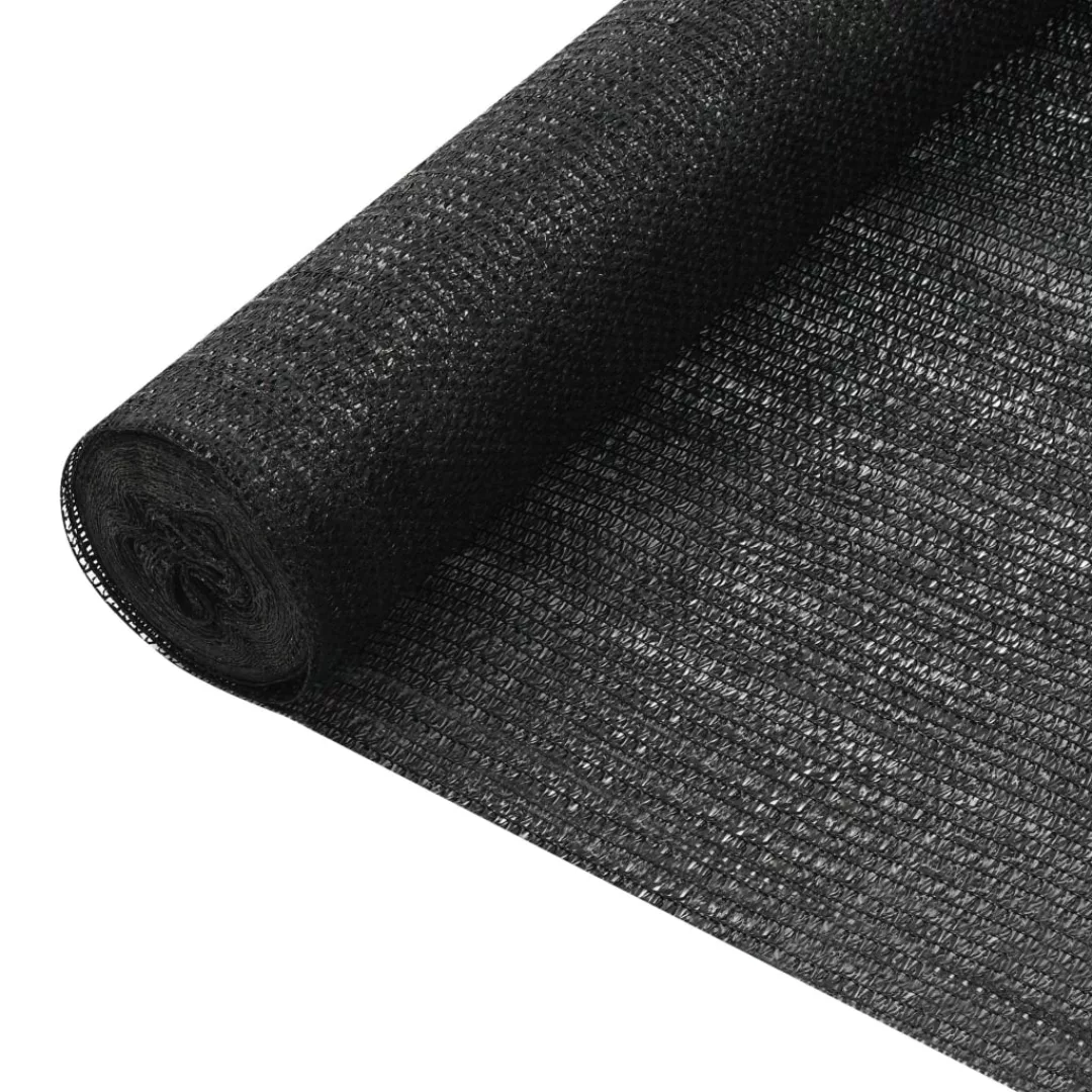 Zaunblende Schwarz 1,5x50 M Hdpe 75 G/m² günstig online kaufen