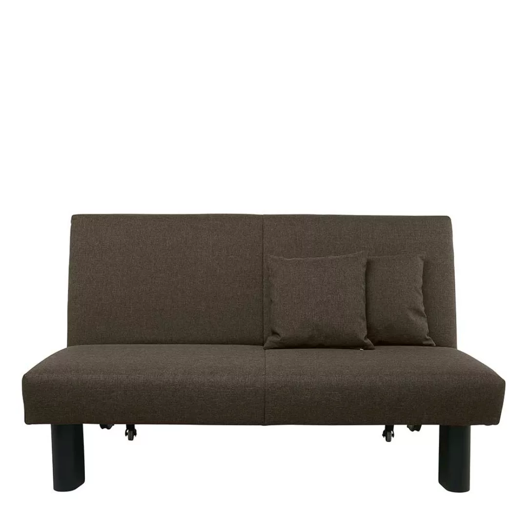 Ausziehsofa modern Braun Made in Germany Vierfußgestell aus Metall günstig online kaufen