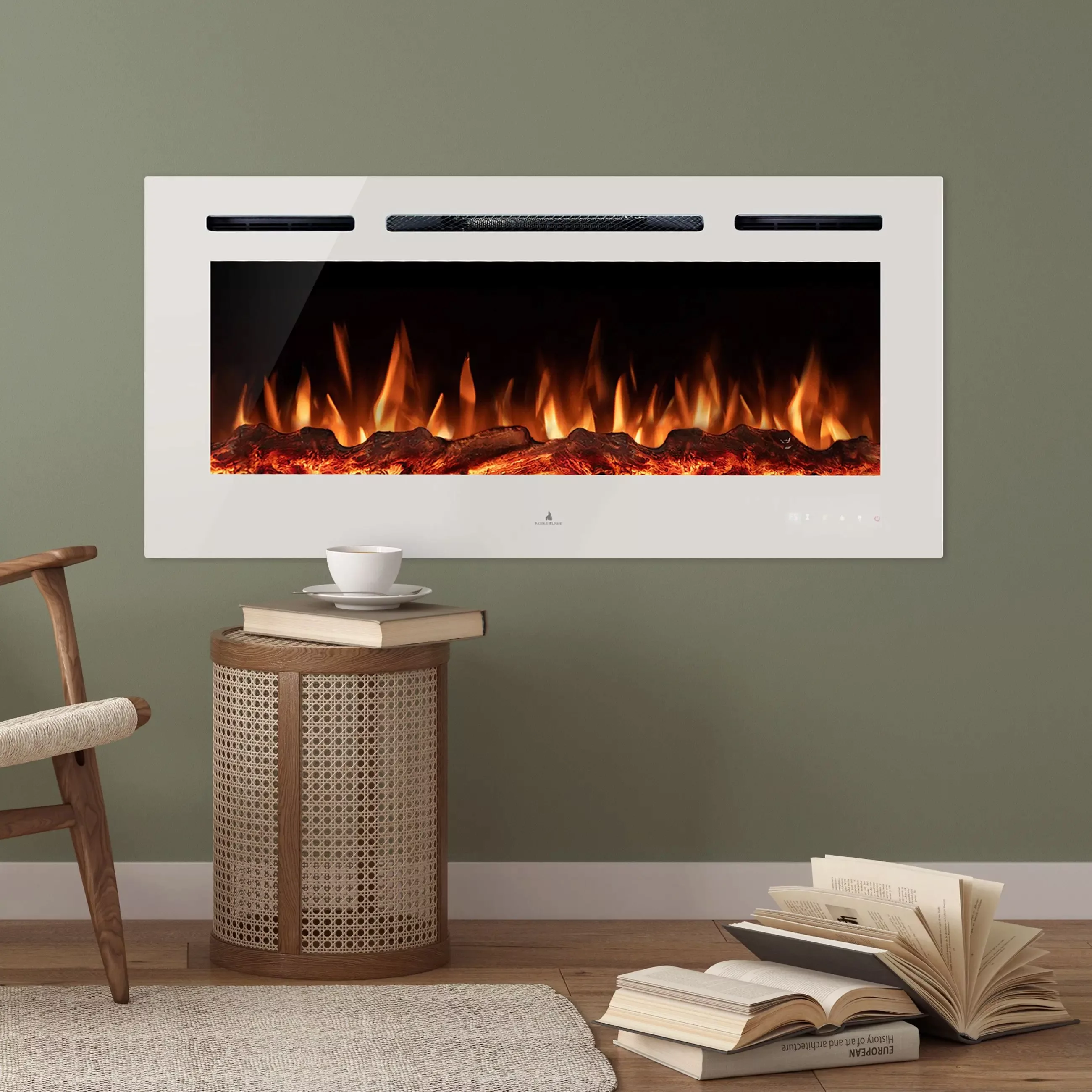 Noble Flame Paris weiß 1150 [B-Ware, Elektrokamin Wandeinbau/wandhängend] günstig online kaufen