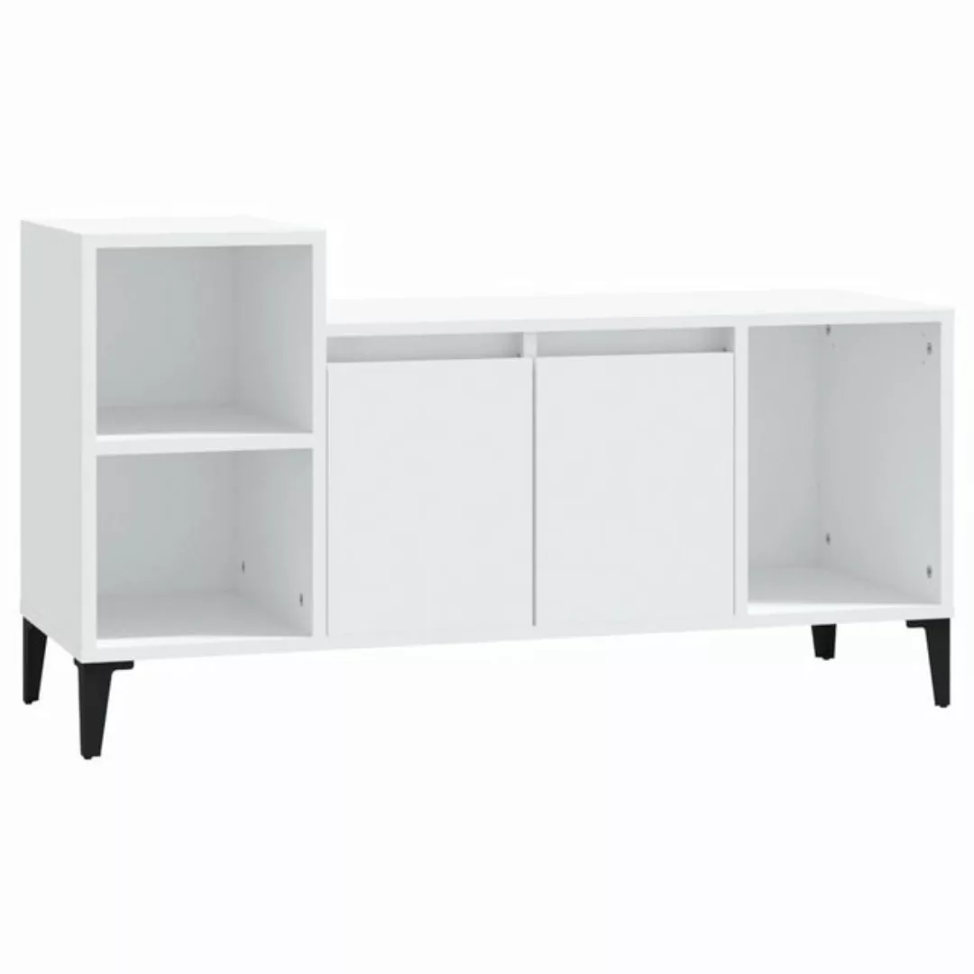 furnicato TV-Schrank Weiß 100x35x55 cm Holzwerkstoff günstig online kaufen