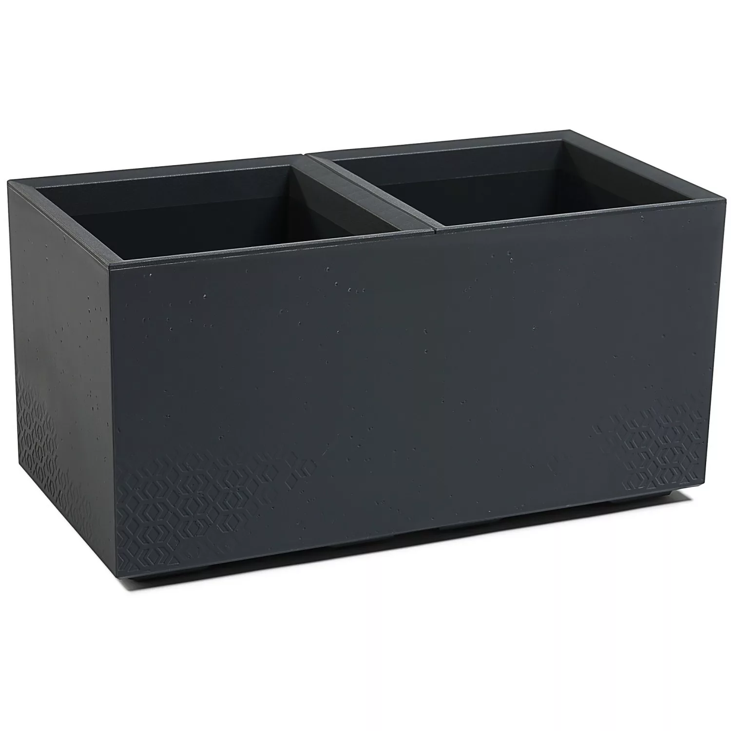 Ondis24 Pflanzkübel 80 Caro Rollen 100 Prozent Recycled Anthrazit Blumentop günstig online kaufen