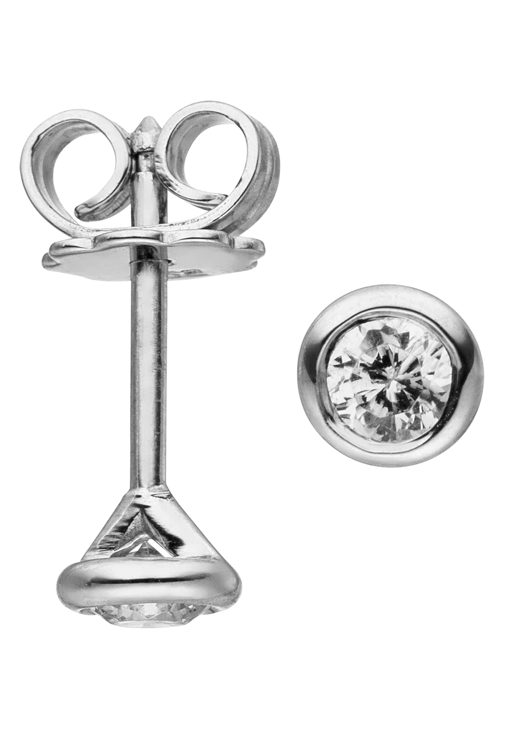 JOBO Paar Ohrstecker "Ohrringe Solitär Diamanten Brillanten 0,24 ct.", 585 günstig online kaufen