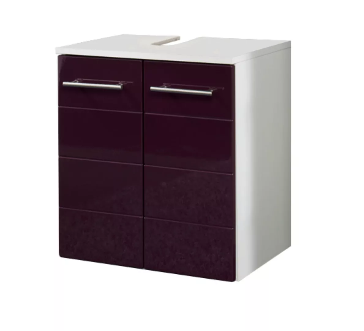 Hängeschrank 25 Rimini von Held Möbel Aubergine Hgl / Weiss günstig online kaufen