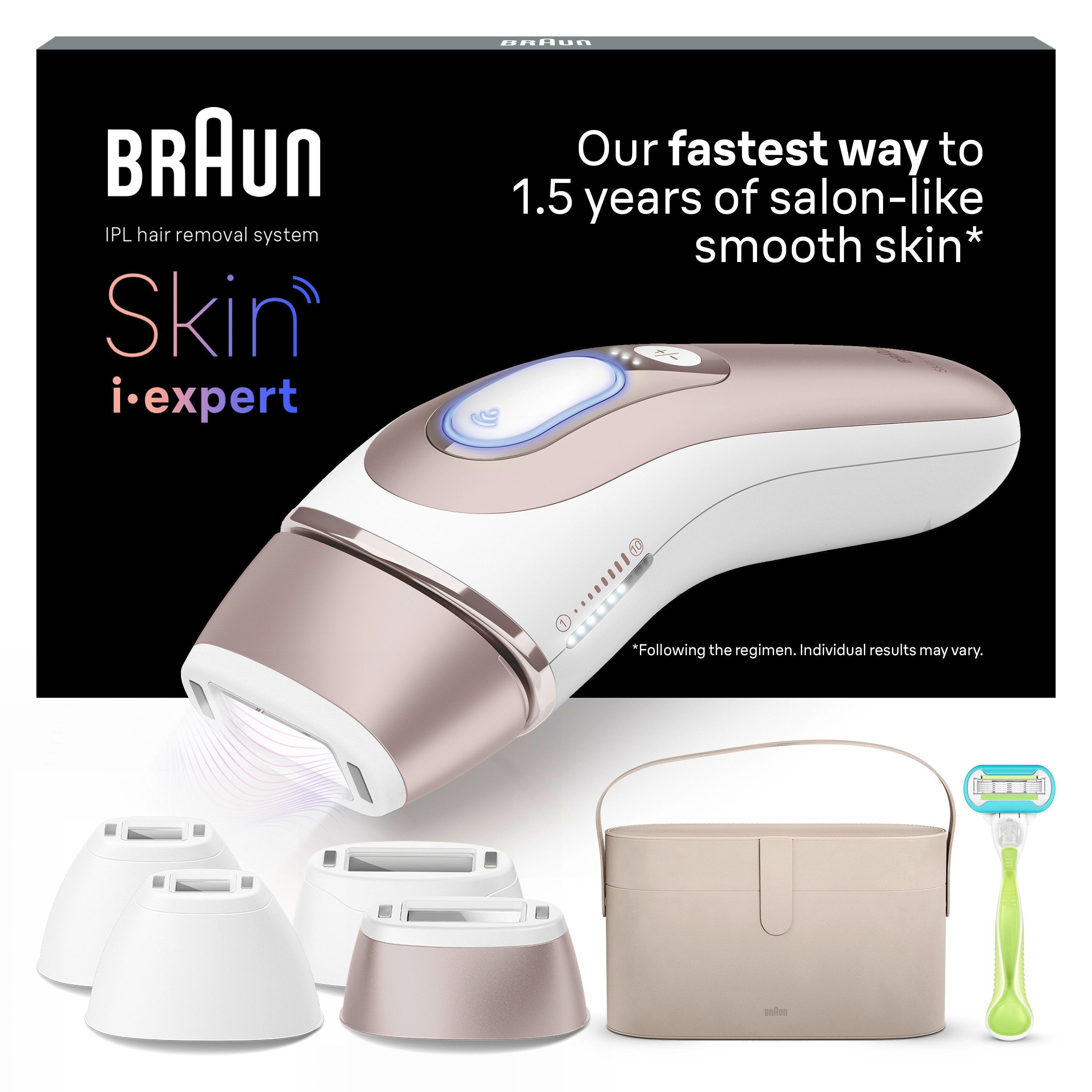 Braun IPL-Haarentferner »Smart Skin i·expert PL7387«, 4 Aufsätze für Gesich günstig online kaufen
