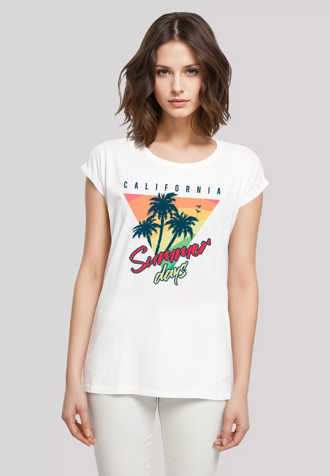 F4NT4STIC T-Shirt "California Palmen Retro", Premium Qualität günstig online kaufen