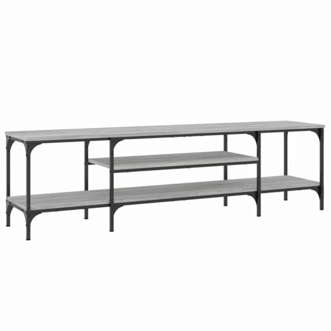 furnicato TV-Schrank Grau Sonoma 161x35x45 cm Holzwerkstoff & Eisen günstig online kaufen