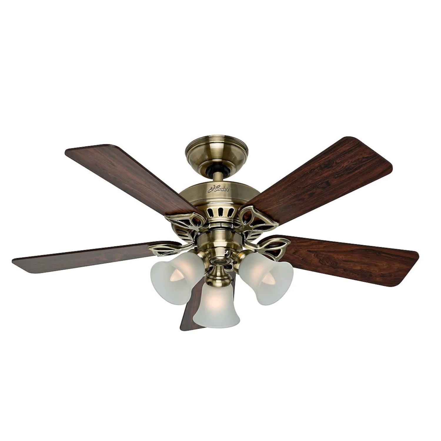 HUNTER FANS Deckenventilator Beacon Hill 107 cm Messing mit Beleuchtung und günstig online kaufen