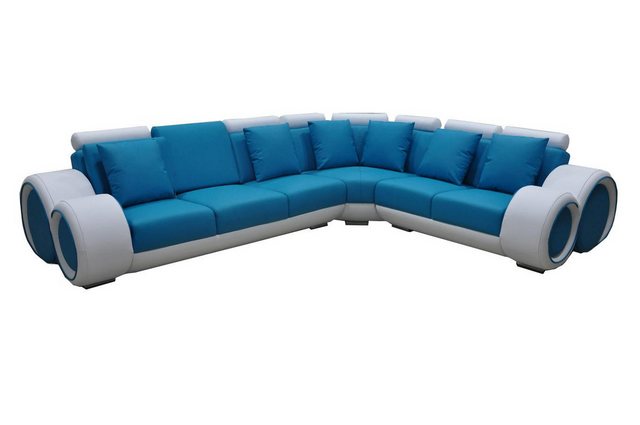 Xlmoebel Sofa Großes Ecksofa mit Ledersitzpolstern im Designer-Stil für das günstig online kaufen